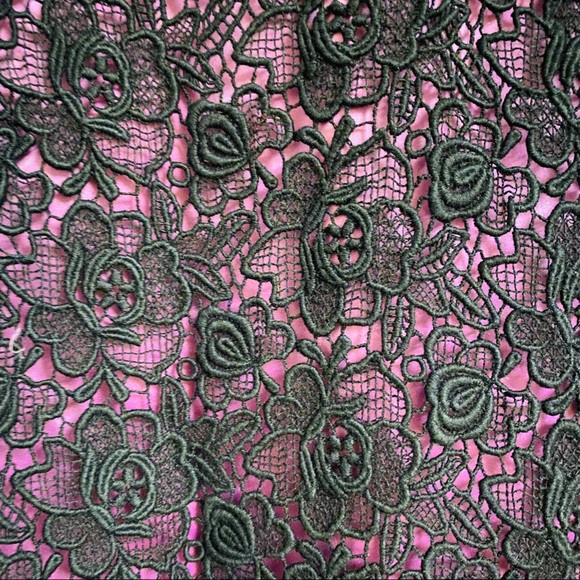 💜GUC - Rebecca Taylor Lace Overlay Shift Dress - Picture 7 of 8